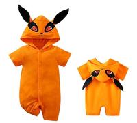 IURNXB Nouvelle-Né Zipper Combinaison à Capuche Collants Imprimé Design Renard Bébé Vêtements Stylish (9-12 mois, Orange7)