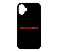 Ius Sanguinis Nationalité Principe de Descente Citoyenneté Coque pour iPhone 16 Plus