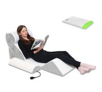 iuscacey Coussin de Lecture et de lit - Coussin de détente en Mousse à mémoire de Forme, Soutien du Cou et du Dos, élévation des Jambes, soulagement du Reflux Acide, Confort Pendant la Grossesse