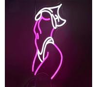 iuscacey Enseigne au néon Sexy Lady - Rétroéclairage LED à intensité Variable - Décoration Parfaite pour Chambre, caverne d'homme, Bar, fête - Idée Cadeau Unique Interface USB,Y