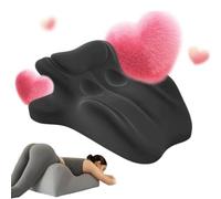 iuscacey Oreiller Arcova Sweet Spot - Coussin de Couple 27° pour Un Soutien Intime, Coussin compensé en Mousse à mémoire de Forme pour Toutes Les Postures | Gardez la Passion Vivante,Noir