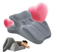 iuscacey Oreiller Arcova Sweet Spot - Coussin de Couple 27° pour Un Soutien Intime, Coussin compensé en Mousse à mémoire de Forme pour Toutes Les Postures | Gardez la Passion Vivante,Gris
