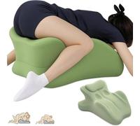 iuscacey Oreiller de Couple pour Plus d'intimité - Coussin Triangulaire incliné à 27° en Mousse à mémoire de Forme pour Un Soutien Optimal, Une Meilleure Posture et Un Confort accru,Vert