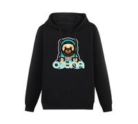 IUTffzr Ozuna Bear 3 Enoc Regueton Reggaeton Trap Mens Pullover Sweatshirts Fashion Casual Unisex Black Hoodies S