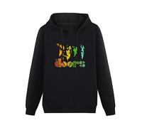 IUTffzr The Doors Spectrum Mens Pullover Sweatshirts Fashion Casual Unisex Black Hoodies L
