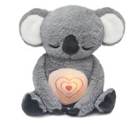 IUTOYYE Peluche Loutre Koala Qui Respire Doudou Loutre Calin Koala Relaxant Qui Respire La Loutre Qui Respire avec Lumières Musicales et Mouvement de Respiration Rythmique
