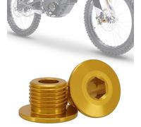 IUVWISN Bouchon de boulon d'essieu de fourche avant pour Surron Sur Ron LBX Talaria Sting R MX3/MX4 X3 XXX E-Ride Pro SS/S 79 Bike Rawrr Mantis électrique Dirt Bike Doré