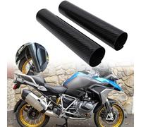 IUVWISN Universel Protection Fourche Avant Moto Cross Protège Fourche Moto Carbone 250mm Soufflets de Fourche à Suspension Avant Contre la poussière pour ADV Pit Dirt Bike Motocross Enduro Street Bike