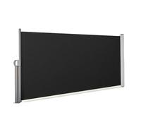 IUVYTA Auvent latéral rétractable 118''X 78'' Écran de confidentialité Pliable Auvent de confidentialité étanche for l'extérieur pour Jardin, Balcon, Piscine(Black)