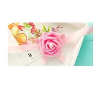 IUVYTA Corsage Mariage Corsage de Poignet Bracelet Demoiselle d'honneur Fleurs Boutonnière Accessoires Mariage Roses en Mousse Petites amies Décoration fête Bal(Pink Bracelet)