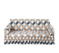 IUVYTA Couverture De Canapé-Lit avec Jupe Housse de canapé à Volants imprimée for Salon, Extensible, Protection Meubles, Facile Installer et Lavable(Color 20,3-Seater 190-230cm)