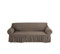 IUVYTA Couverture De Canapé-Lit avec Jupe Housse de canapé avec Jupe, Facile à Installer, Lavable et élastique, for Le Salon(Khaki,3-Seater 170-230cm)