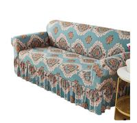 IUVYTA Couverture De Canapé-Lit avec Jupe Housse de canapé élastique à imprimé Floral, 1 pièce, avec Jupe, Protection Meubles for Salon, décoration d'intérieur(Color 16,L)