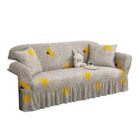 IUVYTA Couverture De Canapé-Lit avec Jupe Housse de Protection Extensible for canapé 1/2/3/4 Places(Color 18,L)