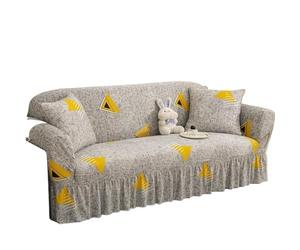 IUVYTA Couverture De Canapé-Lit avec Jupe Housse de Protection Extensible for canapé 1/2/3/4 Places(Color 18,M)