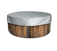 IUVYTA Couverture de Piscine Ronde Couverture de Baignoire Spa Couvertures Oxford imperméables Accessoires de Piscine pour Piscine(Silver,160x90cm)