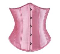 IUVYTA Femmes taille Corset Cummerbunds poitrine ceinture robe Bustier ventre minceur ceinture corps Shaper Shapewear for femme pour Chemises(Pink,XL)