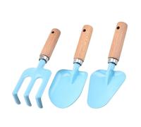 IUVYTA Fourche à Main Ensemble de 3 Outils Jardinage for Enfants « Petit Jardinier » : Manche en Bois Robuste, sûrs for, Couleurs Vives, for ameublir la Terre(3)