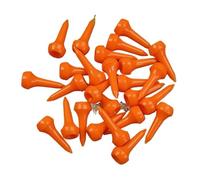 IUVYTA Lot de 30 Tees de Golf en Plastique de 34 mm, 4 Couleurs, Porte-balles(Orange)