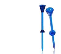 IUVYTA Lot de 8 piquets de Golf, Supports de Tees et Tees de positionnement, faciles à Transporter, Accessoires de Golf Portables(Blue)
