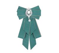 IUVYTA Noeud Papillon Femme Élégant classique rétro grand noeud papillon cravate strass Corsage for les femmes cravates formelles(Color15)