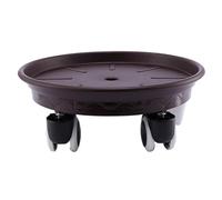 IUVYTA Plateau de Base de Pot de Fleurs, Support de Pot de Fleurs Mobile avec roulettes, Support de Plaque de jardinière, Plateaux de Pot roulants pour Pot(2)