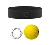 IUVYTA Punching Ball 1 Balle de Boxe Style Sanda for l'entraînement la réactivité Main-œil à Domicile, en Salle Sport et Fitness(Yellow 1)