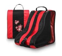IUVYTA Sac Patin a roulettes Sac de Patinage Polyvalent à 3 Couches, Respirant, adapté l'équipement(Red)