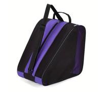 IUVYTA Sac Patin a roulettes Sac de Rangement Chaussures à 3 Couches, Grande capacité, for Patinage sur Glace, avec bandoulière réglable Robuste(Purple 1pc)
