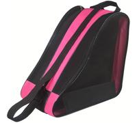 IUVYTA Sac Patin a roulettes Sac de Rangement Chaussures à 3 Couches, Grande capacité, for Patinage sur Glace, avec bandoulière réglable Robuste(Pink 1pc)