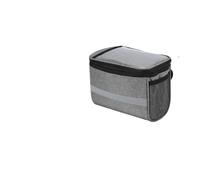 IUVYTA Sacoche de vélo Isotherme for Guidon de vélo, Sac Isotherme avec Bande réfléchissante pour Scooter(Grey S)