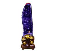 IUYIXWFP Amethyst Crystals Amethyst Clusters Raw Amethyst Stone Natural Amethyst Druzy Geode guérison Crystal Stones Home Decor Feng Shui Ornement Gift,