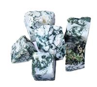 IUYIXWFP Belle Mousse Naturelle, Agate, Quartz, Cristal, Roche minérale, décoration d'aquarium, de Chambre à Coucher, 1kg,3~5cm