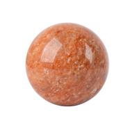 IUYIXWFP Boule de Cristal polie de sphère de Pierre de Soleil dorée Naturelle, spécimen de Pierre de Soleil dorée, décoration de Maison en Cristal de Richesse Feng Shui,5~6cm