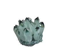 IUYIXWFP Décoration de grappe de Cristal Vert, Points de grappe de Cristal, Ornement à Quartz pour décoration de Maison Feng Shui et Cadeau,600~700g
