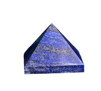 IUYIXWFP Pierres précieuses de guérison en Cristal de Pyramide de Lapis-Lazuli - Grande Figurine de Pyramide en Pierre Naturelle pour la méditation, Le Reiki,3cm