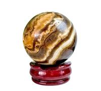 IUYIXWFP Sphere de Calcite au Chocolat à Cristal Naturel - Boule de Pierre polie pour Feng Shui, décoration de Bureau à Domicile, méditation et Ornement de Bureau,6~7cm