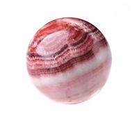 IUYIXWFP Sphère de Cristal de Rhodochrosite Naturelle « Viande Crue » - Décoration de Bureau, Pierre de guérison Feng Shui, spécimen minéral Unique,3.14in