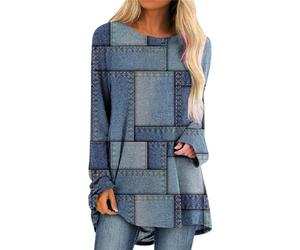 IUYTYSER Tee Shirt De Noël Femme Rigolo Pull Col V Coton Décontracté Tshirt