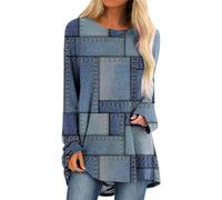 IUYTYSER Vêtements Femme Soldes T-Shirt Femme Grande Taille Haut Pyjama Manche Longue Tunique Dentelle Longue Pull en Laine Noire Mes Commandes Passées en 2024