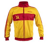 Ivan Drago Retro Veste de sport pour homme avec fermeture éclair, Jaune, S