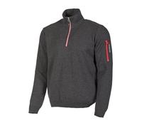 Ivanhoe cardigan hadar demi-zip graphite