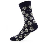 Ivanhoe of Sweden - Women's Wool Sock Snowflake - Chaussettes en laine mérinos - EU 43-46 - light navy