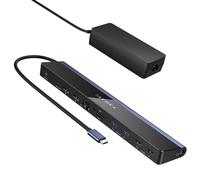 iVANKY 12-en-1 Station d'accueil USB C avec Chargeur PD 100W, 2*HDMI 3.0, 6*USB, 100W PD, SD/TF, Ethernet, 4K@60Hz Docking Station pour Windows, Lenovo, Thinkpad, Dell, HP, ASUS, Surface, etc.