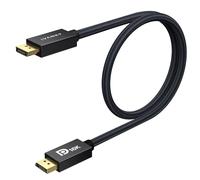 IVANKY 16K Câble DisplayPort 2.1 80Gbps, Câble DP vers DP 2.1 Supporte 16K@60Hz, 8K@120Hz, 4K@240Hz, HDR10, DSC 1.2a, avec FreeSync et G-Sync, pour Carte Graphique GTX, Moniteur de jeu 240Hz - 1M