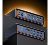 iVANKY 23-en-1 FusionDock Max 2 pour 120Gbps Thunderbolt 5, Station d'accueil Mac pour Triple Moniteur, 6K@60Hz Dock pour MacBook M1/M2/M3/M4/M5 Pro/Max, HDMI, 140W PD, 10Gbps USB, 2,5 GbE, SD/TF