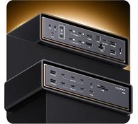 iVANKY 26-en-1 FusionDock Ultra pour doubles puces Thunderbolt 5, station d'accueil MacBook 10GbE, dock d'affichage Quad 6K/Triple 8K pour Mac M1-M5 Pro/Max, 120 Gbps, 240W (Incompatible avec Windows)