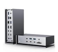 iVANKY FusionDock Max 1 Compatible avec Thunderbolt 4, Station d'accueil 40 Gbit/s pour MacBook M1/M2/M3 Pro (Argent)