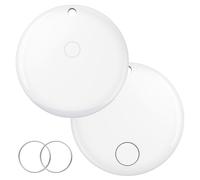 iVANKY FusionFinder Smart Tag Air Tracker Émetteur de suivi d'objet pour Apple Find My (iOS uniquement) Suivez votre clé, portefeuille, bagage, sac à dos, émetteur avec batterie amovible, IP67, 2 pack