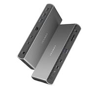 iVANKY Station d'accueil Thunderbolt 5 Dock Certifiée Intel, FusionDock Pro 3 Double 6K@60Hz pour MacBook M1/M2/M3/M4/M5 Pro/Max, Double 8K pour Windows TB5, Alimentation 180W, 120Gbps, 2.5GbE